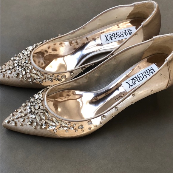 Badgley Mischka | Shoes | New Badgley Mischka Onyx Kitten Heel Pump | Poshmark